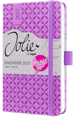 Immagine prodotto di Agenda settimanale Jolie 2027, formato A6 circa, rosa