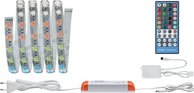 Produktbild von Paulmann LED Strip Function MaxLED 500 Basisset Silber IP44 1,5m 18W 580+630lm RGBW 230/24V