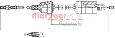Zdjęcie produktu dla METZGER 11.2553 Linka sprzęgła 895/439mm