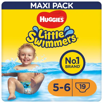 Produktbild von Huggies Schwimmwindeln Little Swimmers Gr.5/6 (12 - 18 kg), 1 Packung mit 19 St