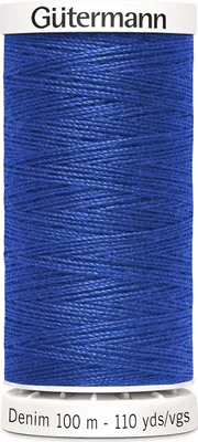 Produktbild von Profi Jeansfaden Denim 100m Gütermann Nähgarnfarben: 6690 royalblau