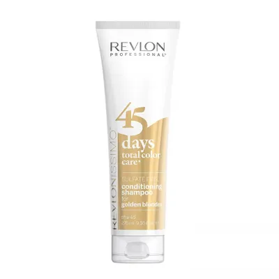 Zdjęcie produktu dla Revlon Revlonissimo 45 Days Total Color Care 2in1 Conditioning Shampoo For Golden Blondes 275 ml