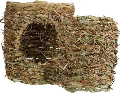 Produktbild von Grastunnel für Kaninchen/Ahornschnitzel - 30 × 25 × 50 cm