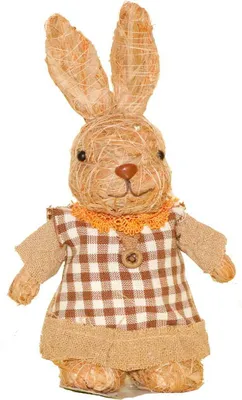 Produktbild von Deko Frau Hase Höhe 17 cm, natur, für Frühjahr und Ostern