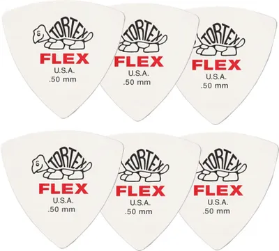 Produktbild von JIM DUNLOP Plektrum Tortex Flex Triangel 0,50mm 6 Stück