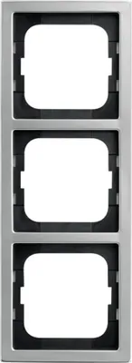 Image de Cadre Busch-Jaeger, triple, Pur, acier inoxydable, 1 pièce.
