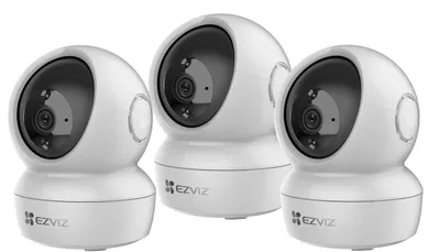 Produktbild von EZVIZ H6c 2MP Indoor PT Intelligente Schwenk/Neige-Heimkamera, 3er-Set