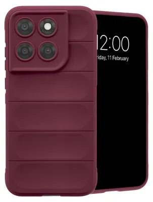 Zdjęcie produktu dla Etui ochronne EasyGrip do telefonu Motorola Moto G77 - kolor: fioletowy