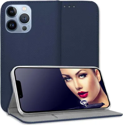 Produktbild von Bookstyle Schutzhülle Klapphülle Schutztasche Etui Cover für Apple iPhone 13 Pro (6.1'') - Blau