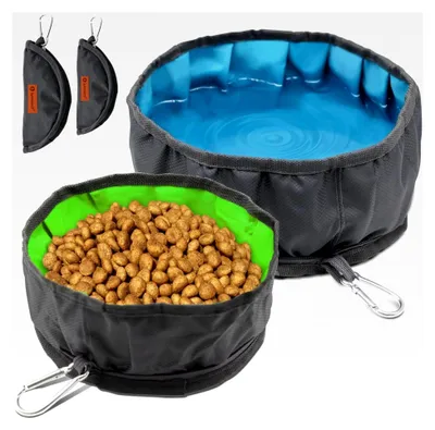 Produktbild von Reisenapf für Hunde, tragbar, 2 Stück, 2L große Trinknapf für unterwegs, faltbar und leicht