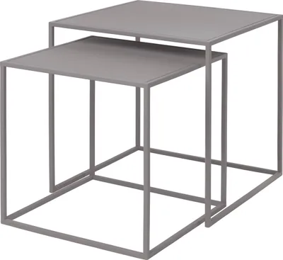 Produktbild von Blomus FERA Set 2 Beistelltische, Beistelltisch, Nebentisch, Stahl pulverbeschichtet, Mourning Dove, 65989