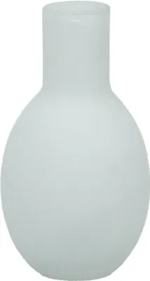Produktbild von Vase Glasvase klein Matt weiss Höhe ca. 15cm