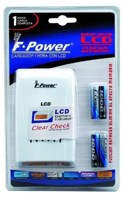 Immagine prodotto di Caricabatterie LCD rapido con 2 batterie LR6 da 2700 mAh e 2 batterie LR03 da 1000 mAh