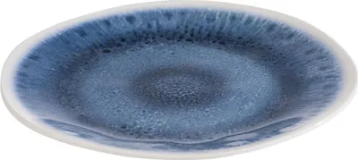 Produktbild von APS 84675 Teller BLUE OCEAN, Ø 26,5 cm, Höhe 2 cm, Melamin, blau/weiß