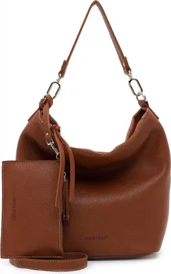 Image de SURI FREY sac à épaule bandoulière sac à épaule Orry Hobo Bag Darkcognac brun