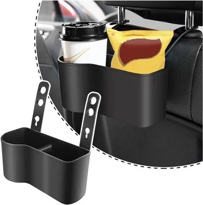 Produktbild von 2-in-1 Auto-Fahrersitz-Organizer - 3,2"-Trinkbecherhalter - Essens- und Getränkedienblatt für Autos - LKW - SUV