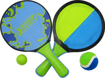 Produktbild von Best Sporting Beach Game Set Schläger Fangscheiben Klettbälle blau grün