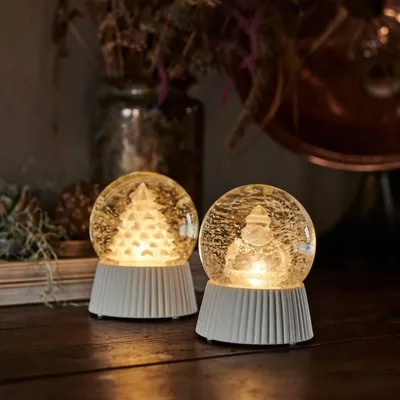 Image de Sirius LED Boule à neige Capella Étoile 14,5 cm blanc