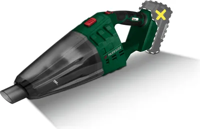 Produktbild von PARKSIDE® Rozbaleno 20V Akku-Handstaubsauger mit Bodendüse PHSSA 20-Li C1