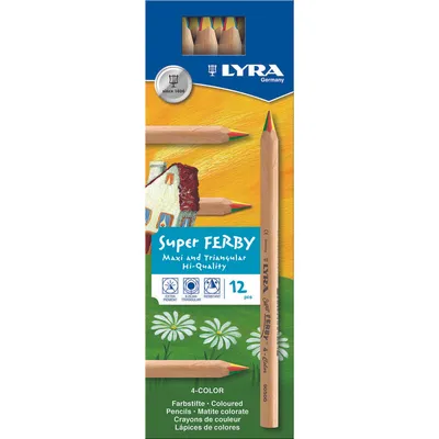 Produktbild von Farbstift SuperFerby 4-Color 12ST