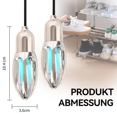 Produktbild von Schuhdesodorierungstrockner mit 3-Modus-Timer und UV-Desinfektionslampe für Schuhhygiene
