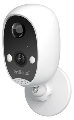 Immagine prodotto di Telecamera di sicurezza Wi-Fi DH008 da 4MP, wireless, per uso interno/esterno, batteria con autonomia di 6 mesi, visione notturna