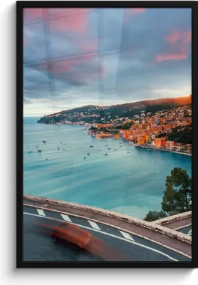 Produktbild von MuchoWow® MuchoWow® Gerahmtes Poster Stadt - Küste - Wasser 60x90 cm - Poster mit zchwarzem Bilderrahmen - Kunst