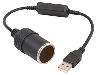 USB auf 12V Zigarettenanzünder Adapter, 30 cm Kabel