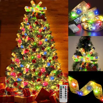 Lichterkette 5 m, 50 LEDs, gold, Fernbedienung, Timer, für Innen & Außen