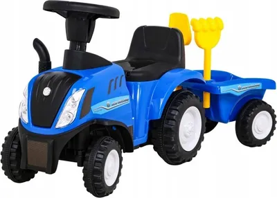 Obrázek produktu pro Lebula - Odrážedlo traktor New Holland Ride-on Trailer Blue