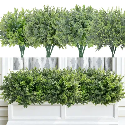 Künstliche Eukalyptus-Kräuterpflanze, 18 Stk., 35 cm, Deko