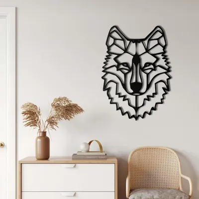 Obrázok produktu pre Wallity, elegantné kovové doplnky na stenu, čierna farba, 33 x 46 cm | 100% kov