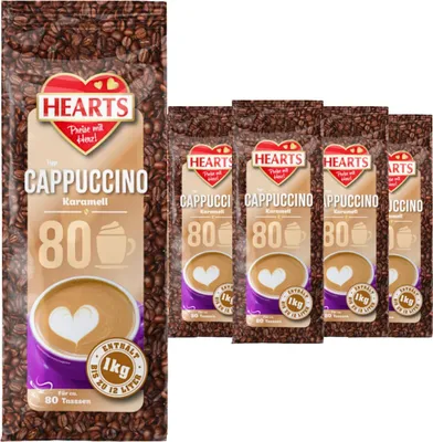 Produktbild von HEARTS Cappuccino Karamell 5 x 1kg Großpackung