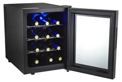 Image de Weinlagerschrank Weinkühlschrank Weinlagergerät Weinkühlvitrine Weinmöbel