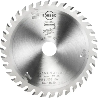 Produktbild von EDESSÖ HW Kreissägeblatt Akku 136 x 1,6 x 20 mm Z36 W
