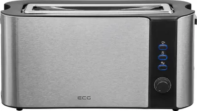 Immagine prodotto di ECG ST 10630 | Forno tostapane | 6 livelli di doratura | funzione di scongelamento | griglia integrata per la tostatura | nero e argento | 1000 W |