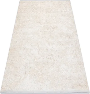 Produktbild von Moderner Teppich DUKE 51541 creme - Geometrisch, strukturiert, sehr weich, Fransen beige 280x370 cm