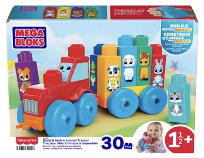 Obrázok produktu pre MEGA BLOKS JKG33, Stavebnica, 1,5 rok / roky, Plast, 30 kusov, 555,7 g