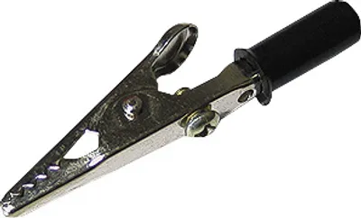 Produktbild von Krokodilklemme McPower, 55mm, schwarz, 1 Griff isoliert