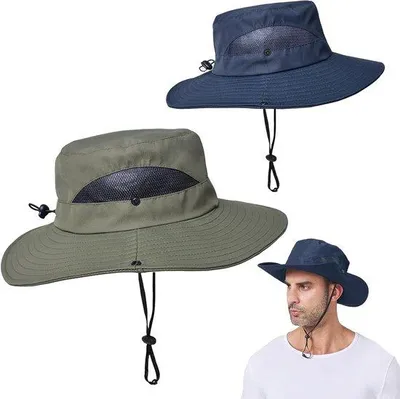 Obrázek produktu pro Sluneční klobouk pro muže a ženy – ekologický klobouk pro outdoorové aktivity – ochrana proti UV záření