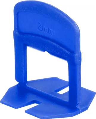 Image de Entretoise Strend Pro LS230T, de nivellement, pour carrelage, 2.0 mm, pack de 300 pièces, plastique bleu