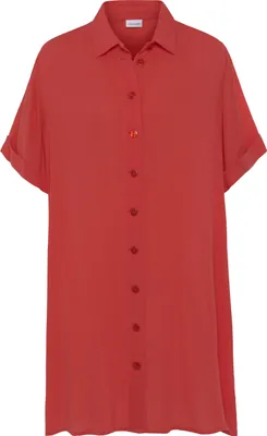 Produktbild von LASCANA Longbluse korallrot Größe 48