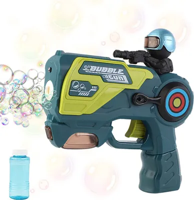 Produktbild von Seifenblasenpistole, Seifenblasenmaschine für Kinder, drinnen und draußen, automatische Seifenblasenmaschine für Sommerfest und Geburtstag