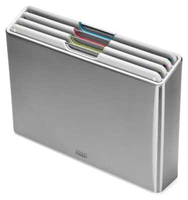 Zdjęcie produktu dla Joseph Joseph - Zestaw 4 desek do krojenia Folio Steel Silver-Grey