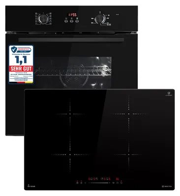 Produktbild von KKT KOLBE Autarkes Herdset | 60cm Einbaubackofen BO8005FB | 70 cm Induktionskochfeld IH87704RL | Grill | Heißluft | Automatik-Timer | 2-fach Wärmeschutzverglasung | Kindersicherung | SET8005FBIH877RL