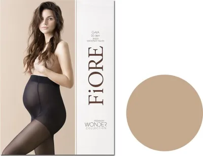Produktbild von Umstandsstrumpfhose glatt 20 den Flachnaht 2 Nude