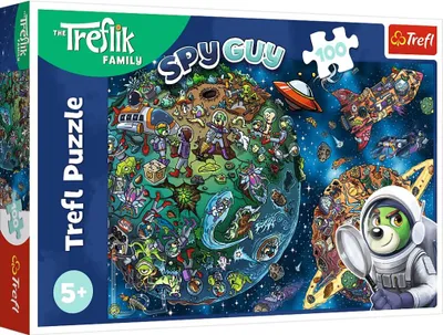 Immagine prodotto di Puzzle 100 Wspaniała Rodzina Treflików Trefl