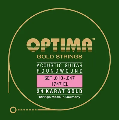 Produktbild von Optima 1747-EL 24K Gold Acoustics Saiten für Akustikgitarre