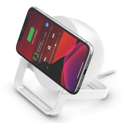Produktbild von Belkin AUF001VFWH, Drinnen, USB, Kabelloses Aufladen, Weiß