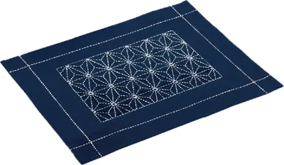 Obrázok produktu pre Balenie výšiviek Olympus Sashiko "placemat", potlačená látka, 33x43cm, originál z Japonska